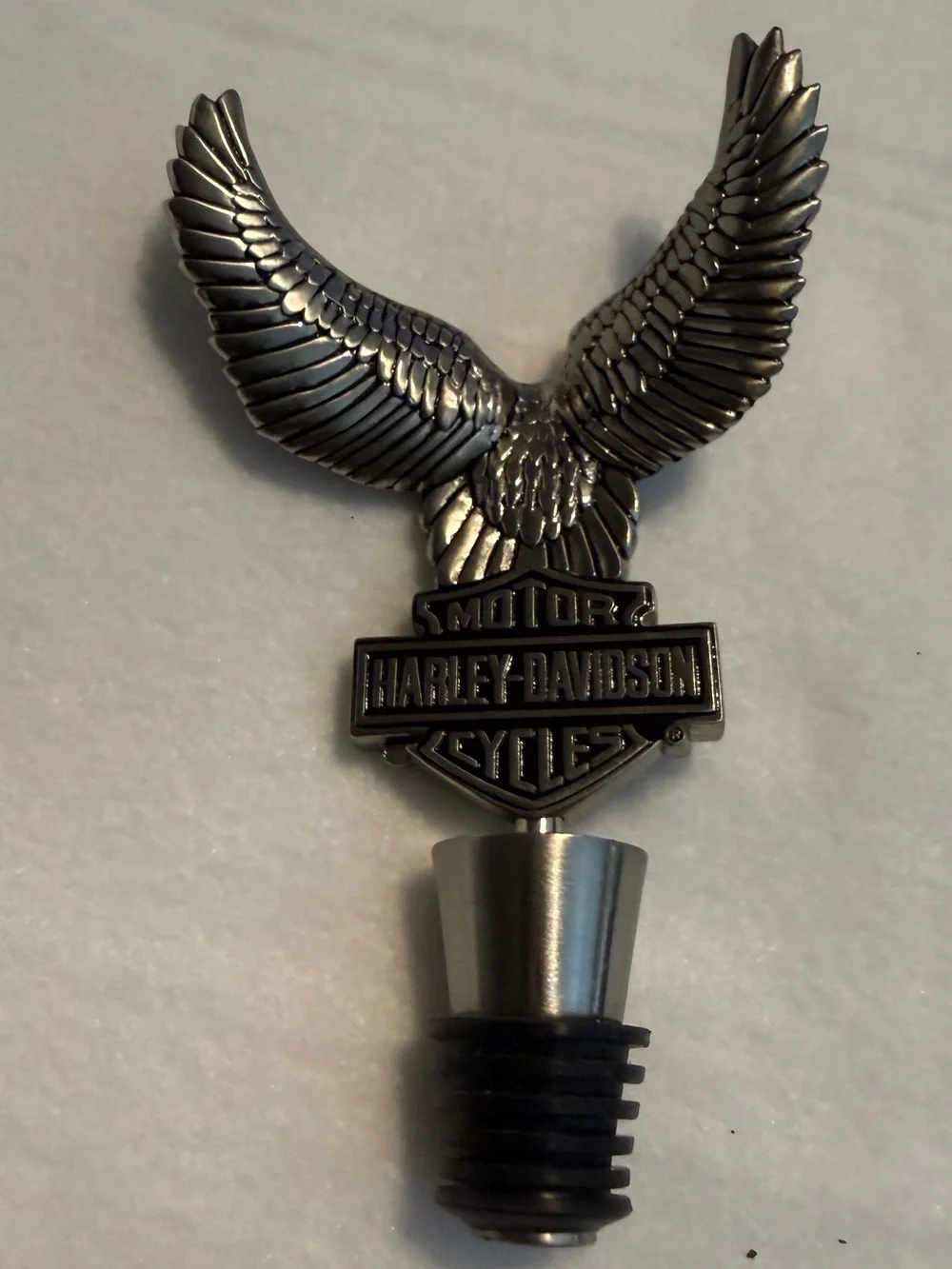 Harley-Davidson Eagle Metal Wine Bottle Stopper Barware